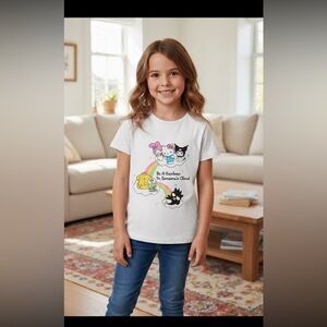 New! Hello Kitty & Friends White Graphic T-Shirt